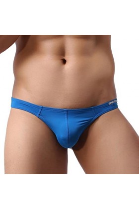 MACIUM Mankini Borat Thong pour Homme sous-vêtements pour Hommes Sexy Ice Silk String sous-vêtements Taille Basse Maillot De 