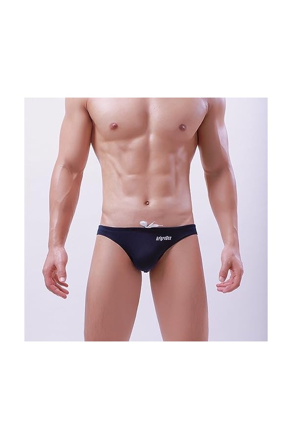 MACIUM G-Strings Sexy pour Hommes Bas De Maillot De Bain pour Homme Sexy Tether Briefs Mens Holiday Faux Light,Bleu Royal,XX