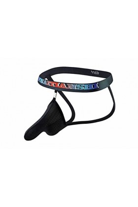 MACIUM Mankini pour Homme sous-vêtements pour Hommes sous-vêtements Sexy Gay Nez Déléphant T Pantalon Serrure String Détacha