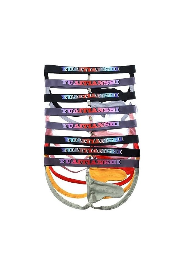 MACIUM Sangle Jock pour Homme sous-vêtements pour Hommes sous-vêtements Sexy Gay Nez Déléphant T Pantalon Serrure String Dét