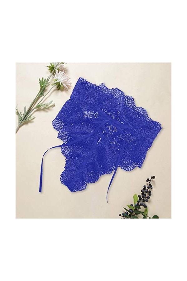 Culottes Femme Chic String Dentelle sous-Vetements Sexy Panties Ouvert Coquine Lingerie Slips Hot Erothique Thong Fendue Resp