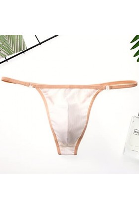 Faringoto String latéral détachable pour homme - Pantalon de bikini gay - Confortable et sexy - Slip U, blanc, L
