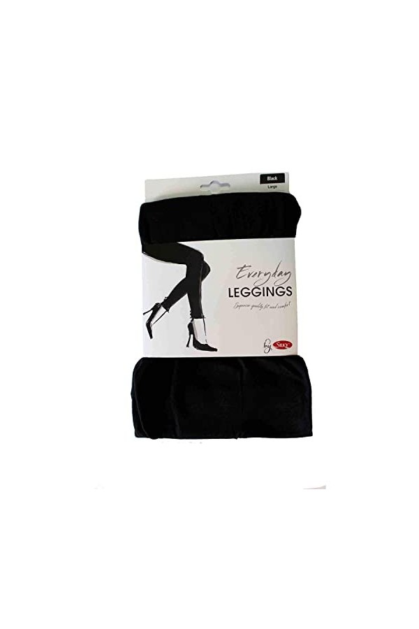 Silky Super Soft Black Leggings confortables tous les jours X-Large 