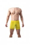 Générique De Pyjama en Soie pour Hommes Culottes Sexy Monter des Slips sous-vêtements Pantalons Culottes Sexy Yellow, XL 