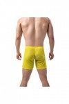 Générique De Pyjama en Soie pour Hommes Culottes Sexy Monter des Slips sous-vêtements Pantalons Culottes Sexy Yellow, XL 