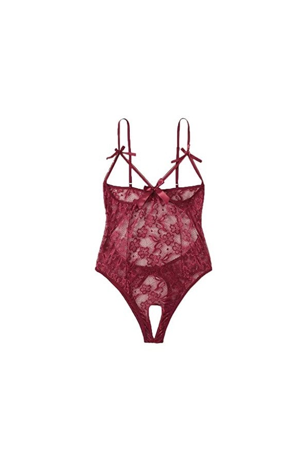 Viunychn Ensemble de lingerie sexy en coton pour femme - Sous-vêtements sexy pour femme - Lingerie pour femme - Body - Nuiset