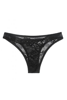 HELLORSOON String Ficelle Femme,Sexy Body Ouvertures Provocantes Séduisant String en Dentelle Culotte Coton
