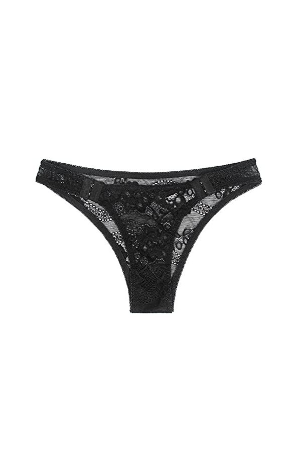 HELLORSOON String Ficelle Femme,Sexy Body Ouvertures Provocantes Séduisant String en Dentelle Culotte Coton