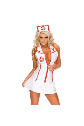 Lingerie Sexy Femme Coquine Infirmiere Uniforme Cosplay Nurse Costumes Lingerie Erotique Seduction Ouverte Infirmière Siamois