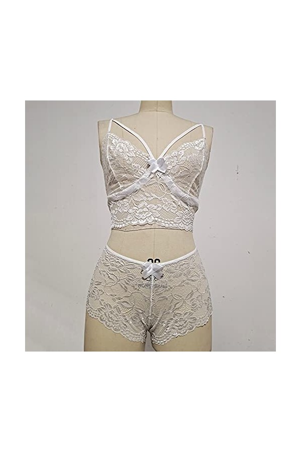 Lingerie Sexy Femme Grande Taille sous-VêTements Amusants pour Femme Sexy Dentelle Maille Voir à Travers Les sous-VêTements N