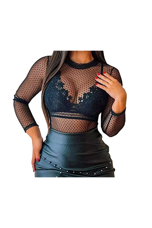 Générique Chemisier Sexy en Maille Sexy pour Femme Lingerie Sexy String Homme