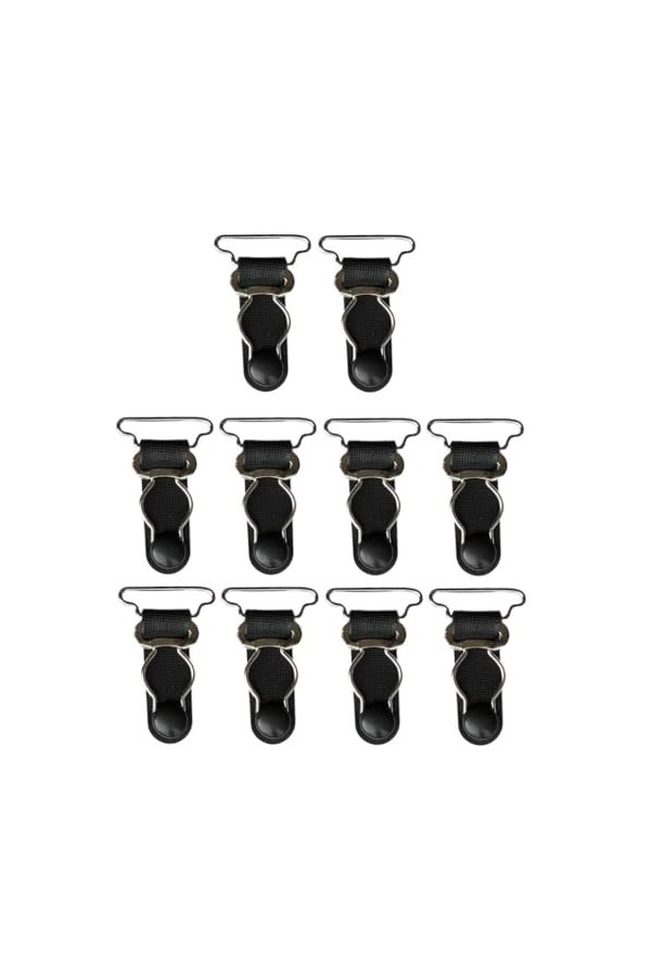 Ensemble de porte-jarretelles pour femmes – 20 pièces, bretelles blanches avec crochets de porte-jarretelles, clips réglables