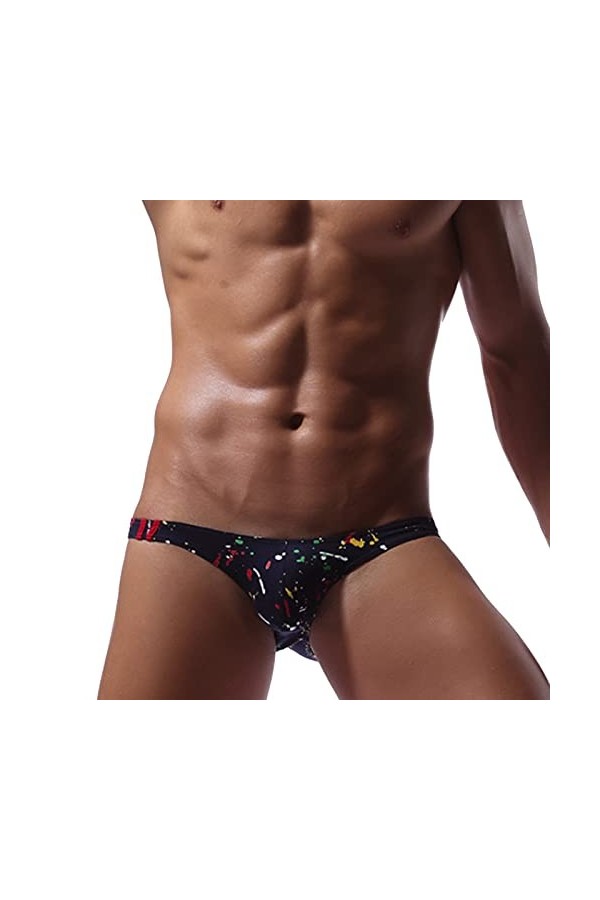 Boxer Homme String Dentelle pour Homme 1 pack pour hommes sous-vêtements à taille basse Rainbow Multicolor DOTS sexy culottes