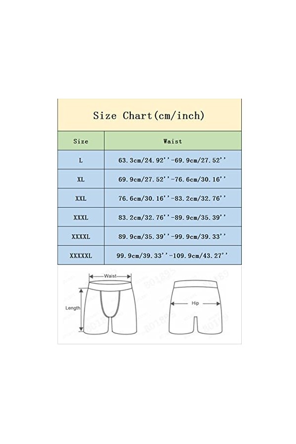 Boxer Homme String Dentelle pour Homme Men U-Magnetic Tourmaline Briefs forts Boxer Painted Briefs sous-vêtements pour Hommes