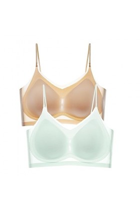 Brassière Femme Sexy Soutien-Gorge de Sport Ultra-Fin en Soie Glacée, Maintien et Évite LaffaissementEffet de Rassemblement