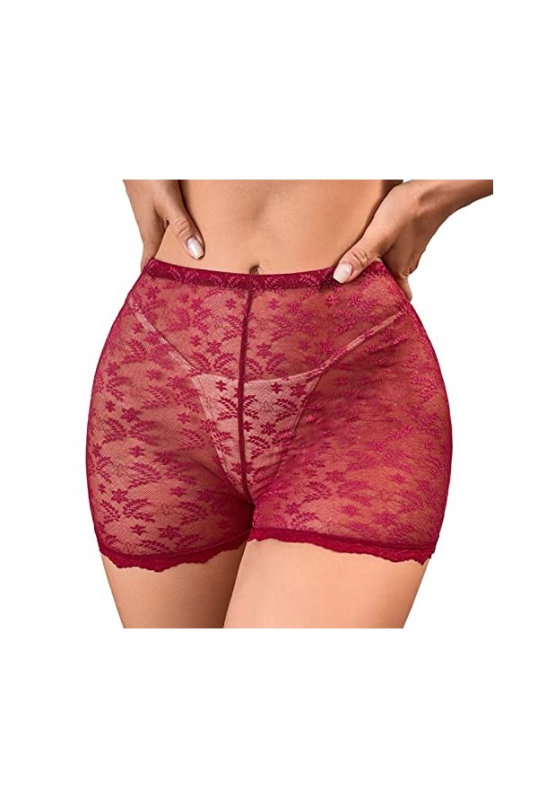 String Sexy Culotte Ouverte Entrejambe Slip Thong Nuisette Tentation Culotte Hipster Sexy Femme Culotte Dentelle Chic Hot Pan