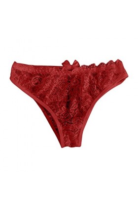 Nouvelle Culotte Chaude pour Femmes Dentelle Sexy à Travers évider Coton Taille Basse String en Dentelle Slip on Fille