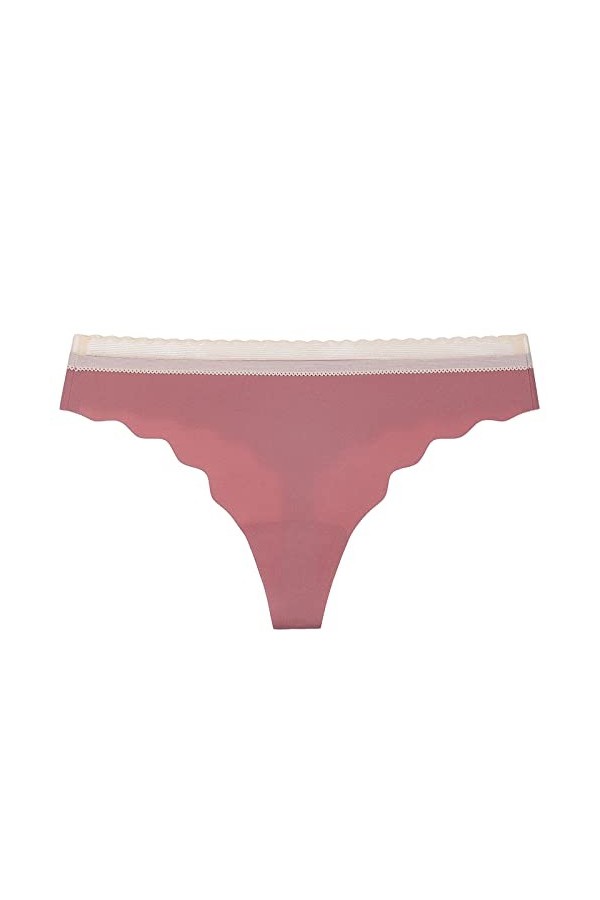 HELLORSOON String Dentelle Femme,Sexy Érotique Dentelle Florale Romantique Culotte en Dentelle Culotte Coton