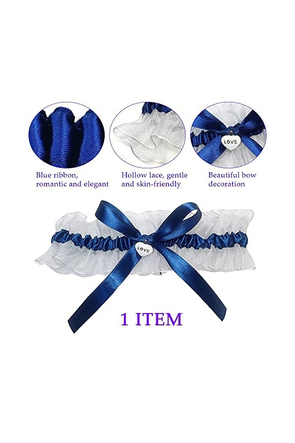 DURANTEY jarretière de mariée jarretière de mariée élastique jolie jarretière de mariée jarretière de mariage avec bordure en