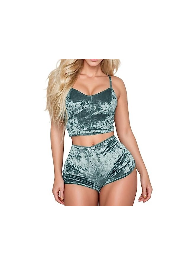 Zannycn Ensemble de lingerie sexy pour femme - Ensemble de sous-vêtements érotiques - Ensemble de sous-vêtements en dentelle 