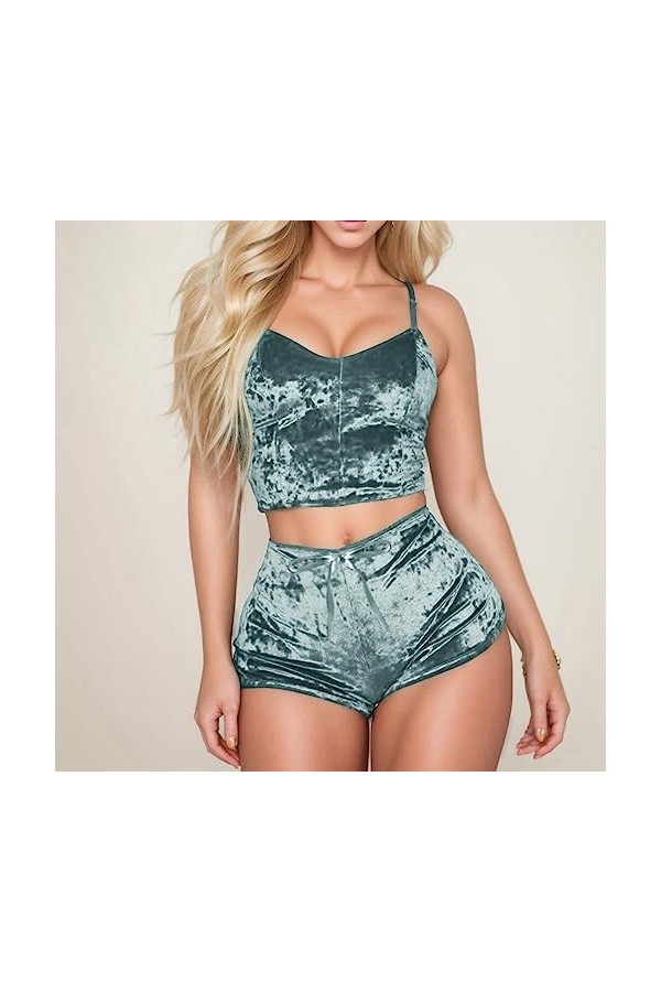 Zannycn Ensemble de lingerie sexy pour femme - Ensemble de sous-vêtements érotiques - Ensemble de sous-vêtements en dentelle 