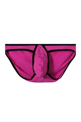 Meilleure Robe pour Homme Fashion Sexy Adult Low Rise Mens Open Hip Polyester Triangle Pants Coton Hot Pink, M 