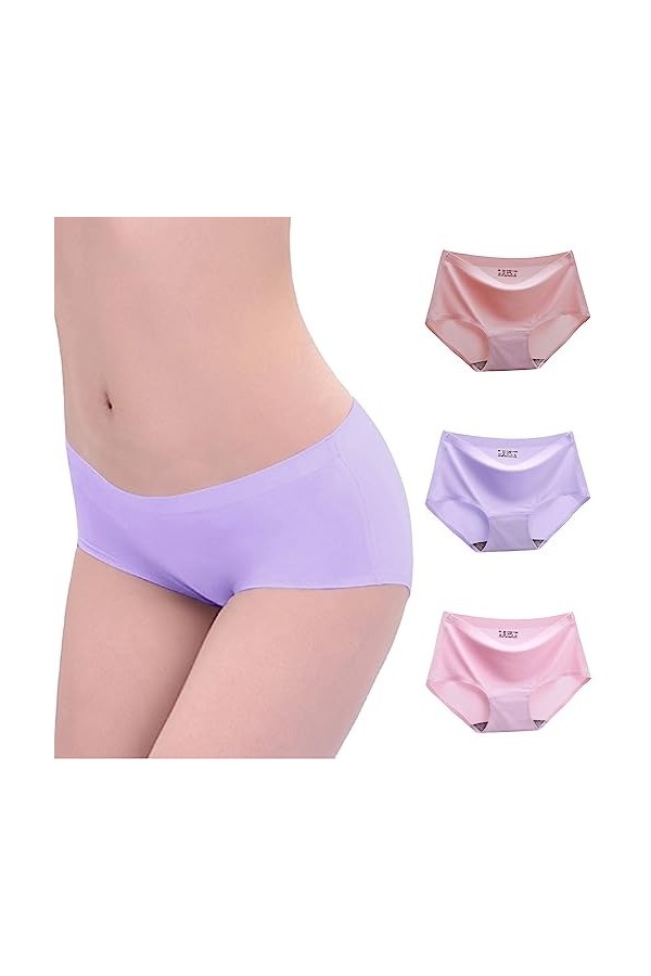 Générique Culotte Femme String Femme Culottes Taille Basse Slips Stretch Slips Taille Basse Mini String Ficelle pour Femme Cu