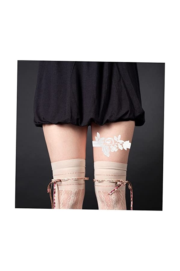 Abaodam 1 Jeu Anneau De Jarretière Niveleuses Garderie Porte-Jarretelles De Mariage Jarretière De Jambe De Mariage Style Occi