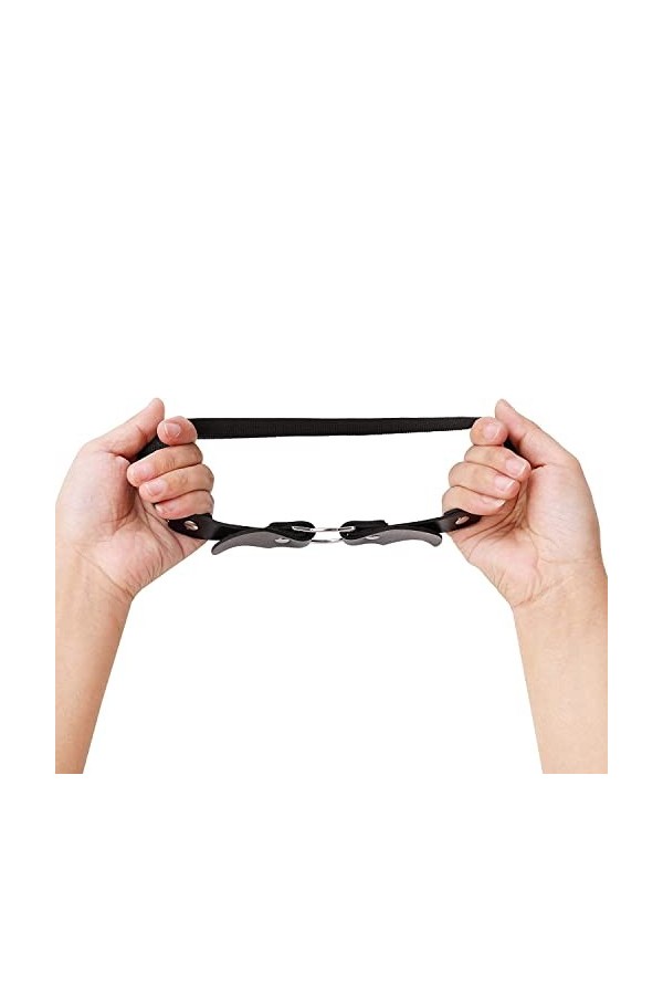 Generic 2 Pièces Réglable Cuir Jambe Simple Style Jarretière Chauve Souris En Forme Élastique Punk Cuisse Jarretière Pour Fem