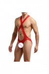 Body Jockstrap pour homme en maille extensible avec bretelles mankini, sous-vêtements, string, maillot de lutte, sous-vêtemen