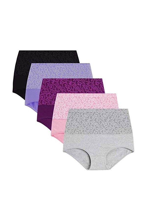 Culottes Shorties Et Strings Femme Creux Panties Douce Transparente Culottes Classique Tanga Coquine Taille Mi-Haute Pantalon