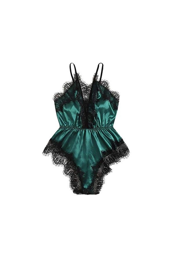 ADMAY 2023 New y*2*k Style Lingerie Teddy Bodysuit dentelle taille Jumpsuit 36XL Backless sexy V-Neck plus lingerie femmes Se