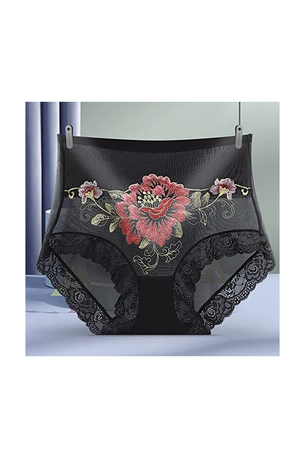 HELLORSOON String Ouvert Femme,Sexy Transparent Ficelles Charmantes en Dentelle String en Dentelle Culotte éChancréE