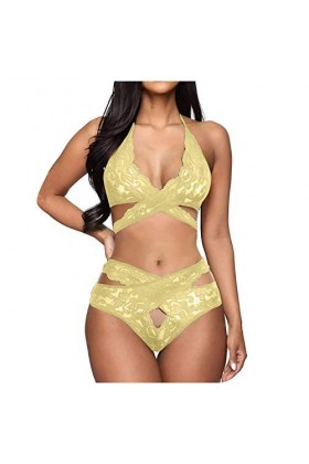 Ensemble Lingerie Femme 2 Pieces Sexy Push Up Dentelle sous-Vêtements De Seduction Dentelle Ensembles Soutien-Gorge Et Culott