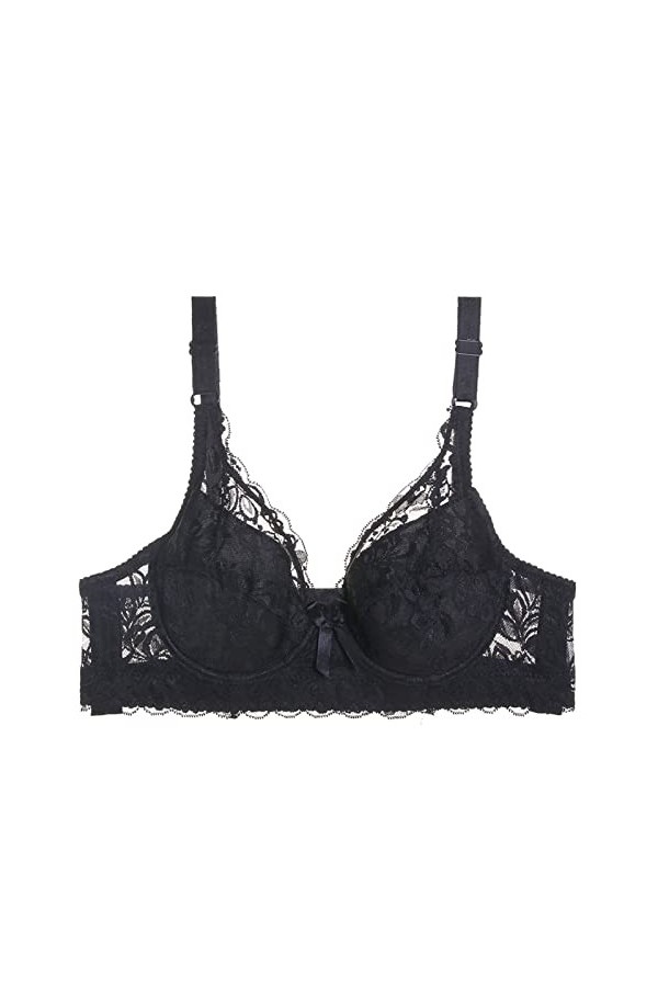 UOWEG sous-vêtement Sexy en Dentelle froncée pour Femmes avec Bretelles de Soutien-Gorge sans Armatures Débardeur Rouge Sex