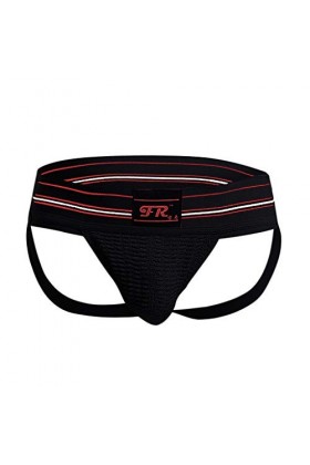 3,2 cm Ceinture sans bretelles pour homme Sous-vêtement de sport sexy à double string, sous-vêtement cycliste pour homme, Noi