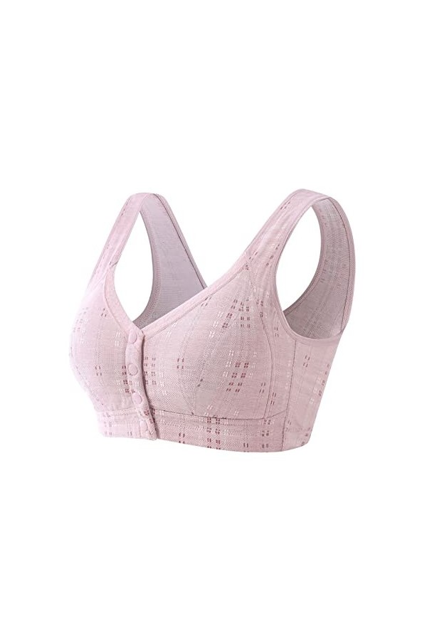 HANXIULIN Soutien-gorge en coton pour femme - Sous-vêtements amovibles et convertibles - Soutien-gorge rembourré - Soutien-go