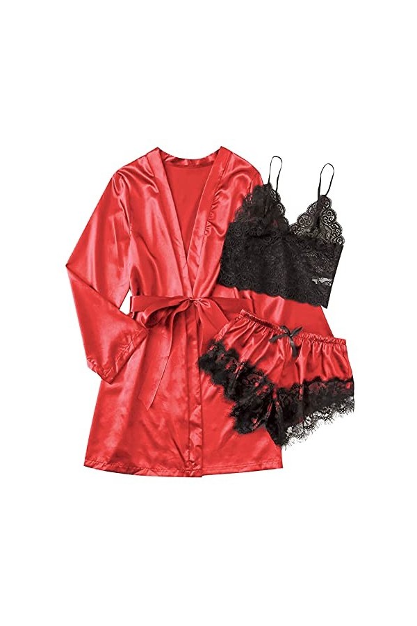 Lingerie Sexy, Femme Pyjama Transparent Noir sans Dos Oreille en Bois Halter Une Pièce Hot Lingerie Sexy De Pute Soutien Gorg