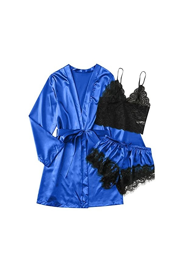 Générique Body Sexy Femme Érotique, Pyjama Transparent Noir Sans Dos Oreille En Bois Halter Une Pièce Hot Lingerie Nuisette E