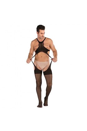 Générique Dé Coquin Collants sexy en résille pour hommes AI, One Size 