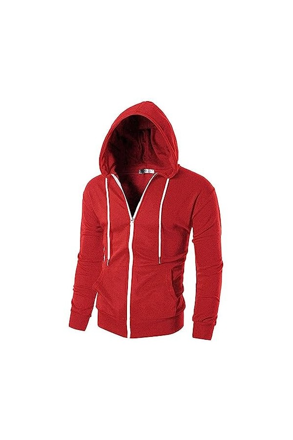 Gefomuofe Y2K Sweat-shirt à capuche pour femme, rouge, XXL