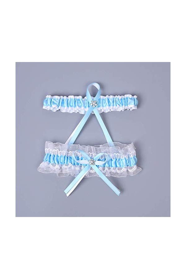 MODSGUE Jarretière pour mariée, jarretière de mariage, nœud pour accessoires de mariée, accessoires de lingerie en dentelle, 