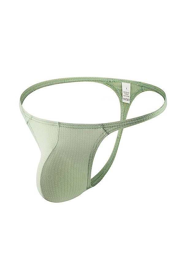 Strings pour Hommes Sexy Low Rise G String Briefs Bulge Pouch Underwear La Petite Culotte