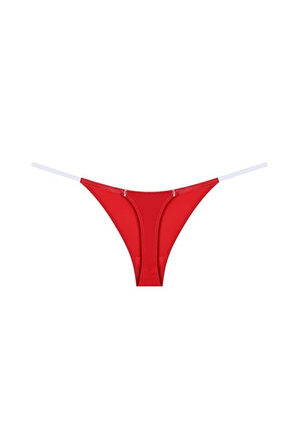 Dorjuli Culotte en dentelle pour femme - Mini string sexy - Sous-vêtements de nuit - Culotte transparente - String sexy pour 