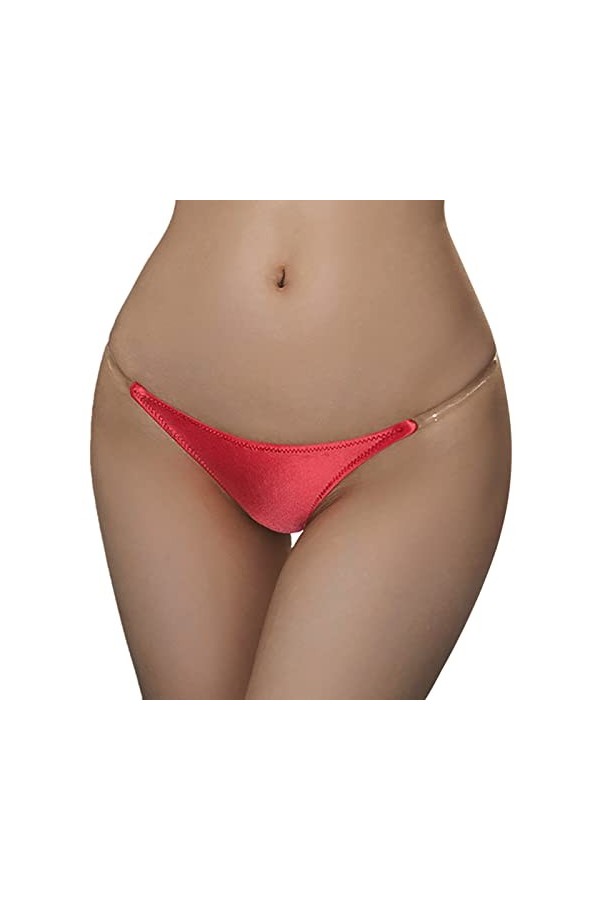 Dorjuli Culotte en dentelle pour femme - Mini string sexy - Sous-vêtements de nuit - Culotte transparente - String sexy pour 