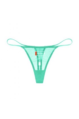 Dorjuli Culotte sans coutures pour femme - Culotte taille moyenne - Culotte en dentelle transparente - Confortable - String e