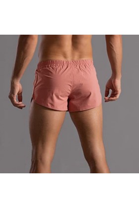 Pantalon dété pour homme - Couleur unie - Élastique - Séchage rapide - Short droit - Pour la plage, la maison, les sous-vête