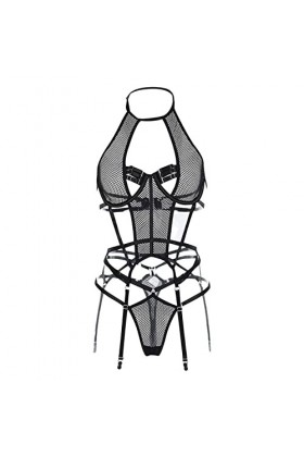 Lingerie Femme Sexy Ensemble Homme Sexy Hot y.2k Dames Dentelle Maille Couture Auto-Cultivation élingue Sexy Sexy sous-vêteme