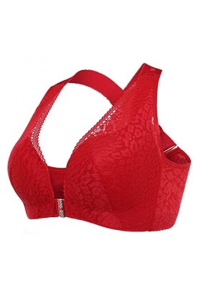 Ensemble Lingerie Robuste Soutien-Gorge de Levage de Posture Extra-élastique avec Fermeture à lavant pour Femmes Lingerie Se