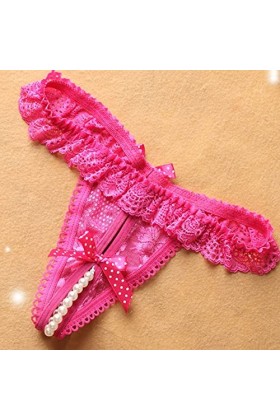 RUITOTP Femmes Sexy Culotte Perle Dentelle Strings Slip De Bain Taille Basse Sexy